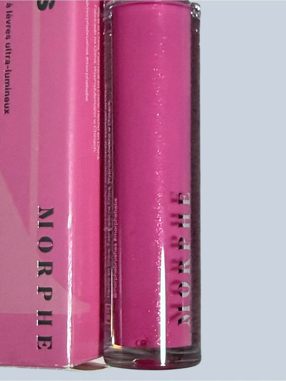 Morphe Dripglass High Shine Lip Gloss in GLAZED, Hint of Pink BNIB